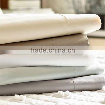 100 Cotton 250TC Solid Flat Sheet Set for Hotel/Home Use