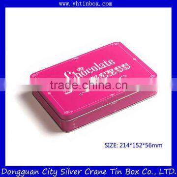 Romantic Chocolate Metal Tin Box/Christmas chocolate tin box