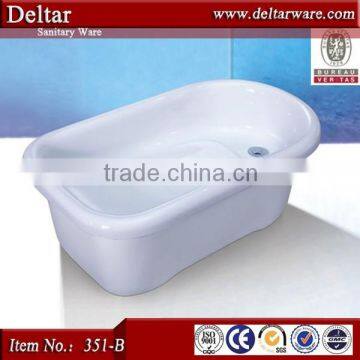 small freestanding bathtub/mini indoor bath/cheap 910mm BABY ACRYLIC BATH TUB