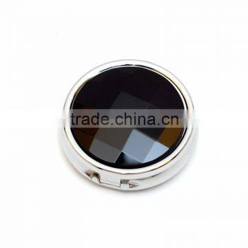 custom black metal round pill box wholesale