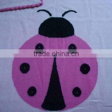 Ladybug Baby Cashmere Blanket