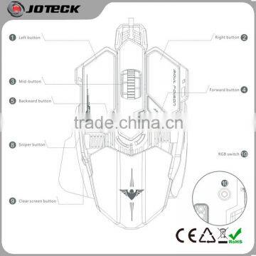 Big Size Illuminated Programmable Metal Computer Mouse for Gamer photo-5