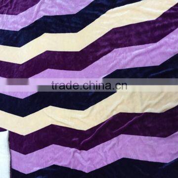 Purple Wave Sherpa Blanket Bedding Quilt Bedding Sets