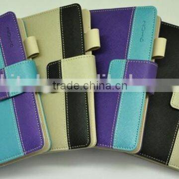 fashion leather clipboard folder with pocket