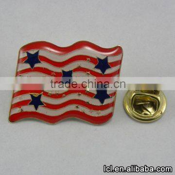 Best quality american flag lapel pin, hot sale mens lapel pin