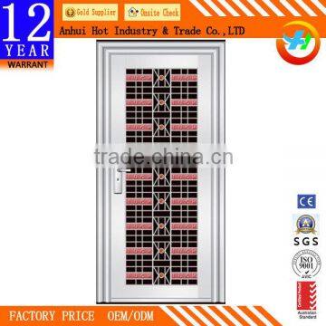 Pink Pattern Carving Security Door Stainless Steel Wholesale Steel Door Price Anti-theft Safe Stainless Steel Single Door