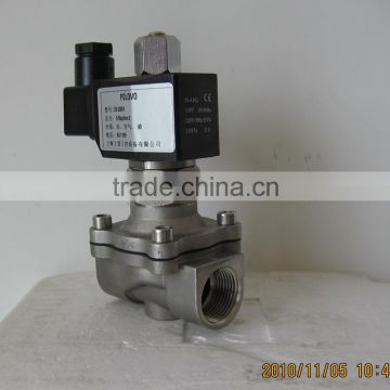 normally open ss304 flow control double solenoid valve for gas