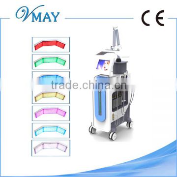 Facial Led Light Therapy 2016 Innovative Diamond 7 In 1 Facial Resurfacing Acne Scar Removal Microdermabrasion Pdt Led Machine HO6 630nm Blue