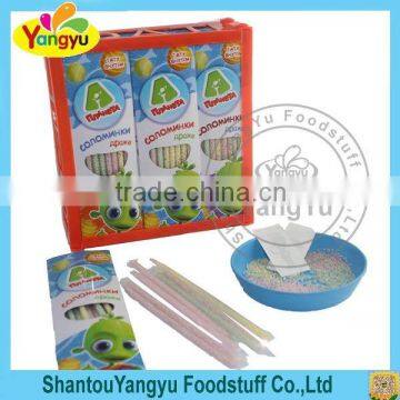 Halal fruity drinking magic straw drinking powder candy