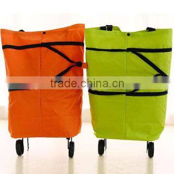 Folding-back cart Portable tugboat Bag