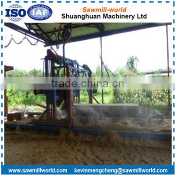 Double Cut Floor Wood Cutting Machine Electric Angle Saw Circular Sawmill