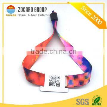 Festival Woven RFID Custom Fabric Wristband