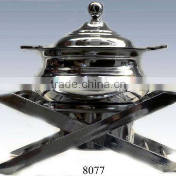 deluxe stainless steel chafing dish with porcelain food pan/food warmer chaffing