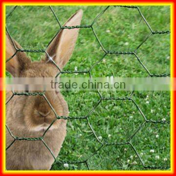 China  3/8 inch PVC hexagonal rabbit cages wire mesh