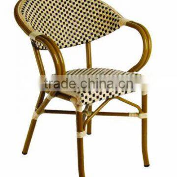 2011 good selling aluminum frame rattan patio chair