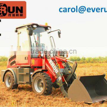 Ganz neue Modell Everun ER08 agricultural Farm Machine front end Mini Radlader/Hoflader mit CE/Euro 3 Norm