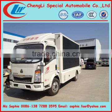 moving led display truck,advertising screen truck for sale,advertising truck box