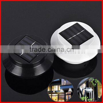 Solar Powered 3LED Fence Gutter Light Outdoor Garden Yard Wall Pathway Lamp