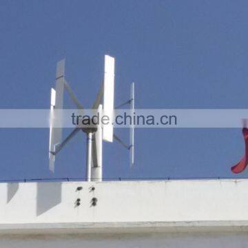 vertical wind turbine roof top installed