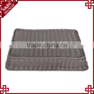 Supermarket Rectangular Woven Storage Basket for Fruit Display photo-4