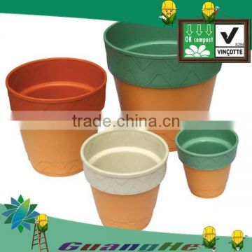 eco-friendly non-pollution plastic plant pot