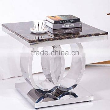 Luxury Dining Room Set Marble Top Side Table photo-2