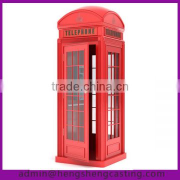 outdoor street red London K6 telephone kiosk