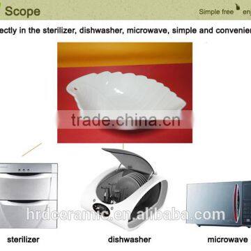 Stocked Wholesale 24.3*16.8*5.8cm Decorative Leaf Shape Bowl