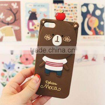 Rubber silicone cartoon phone case