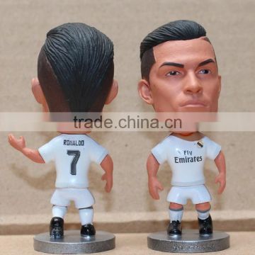 Customize resin bobble head football player action figure football moving head dolls