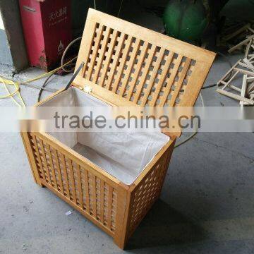 Factory Direct Supply Wooden Laundry Basket photo-3