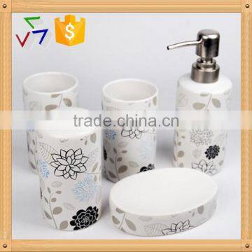 ceramic bathroom accessory set