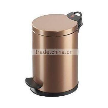 Metal decorative outdoor garbage can