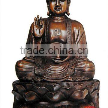 sitting buddha statue on Lotus pedestal