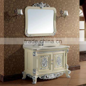 Bisini Lastest Classical Vanities Bathroom Design,Quality Customed Bathroom Cabinets,White Cabinet Bathroom(BF08-4085)