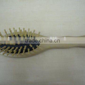 wooden hair brush