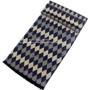 Super Soft Winter Striped Plaid Men Scarf Wrap Wholesale photo-2