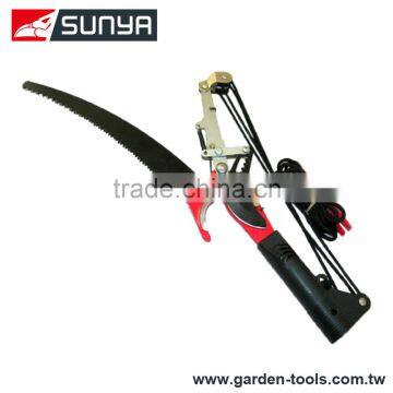 Ratchet long handle long reach pole tree pruner