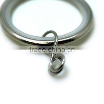 Metal Silent Curtain Rod Ring With Loose Eyelet ID35mm/OD42mm Brushed Nickel Plated photo-5