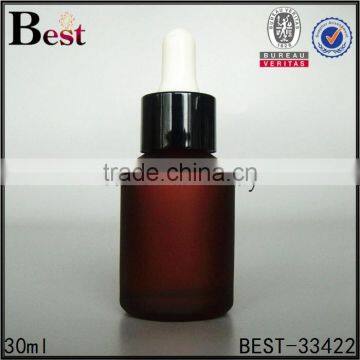 Hot Products Dark Red Frosted Cosmetic Essence Perfume Glass Bottle 30ml Basket Dropper Bottle Glass China Suppliers photo-6