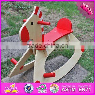 2016 new design baby funny toy wooden rocking horses for sale W16D088