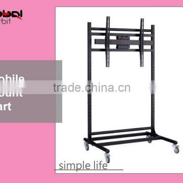 Tilting Screen LCD TV Wall Mount, Mobile TV Holder Bracket Cart With Wheels photo-3