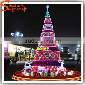 Chinese Factory Hot Sale Giant Artificial Led Christmas Tree Ornament Decoration Colorful Lighting Tree Outdoor photo-5
