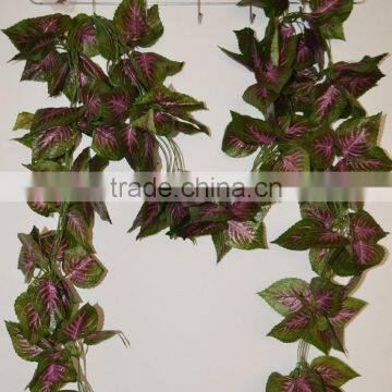 Artificial purple leaves garland NK69