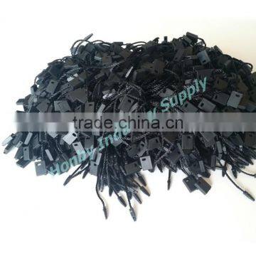 Snap Lock 18CM Permanent Lock Black Hang Tag Fastener Tie Nylon String