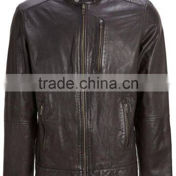 ALIKE pu biker jacket for men