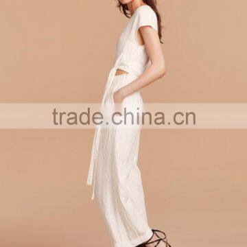 Women Jumpsuit Manufactuer Hot Sale Women Sexy Design Self-tie Straps Jumpsuits photo-3