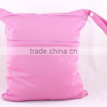 washable and reusable double pocket cloth nappy baby wetbag