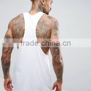 High Quality New Design Summer Cooling Custom White Color Gym Wear Comfortable Cotton Spandex Casual Men's Sport Vest photo-2