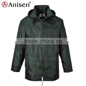 Army Green zipper up windbreaker sport jacket outwear men